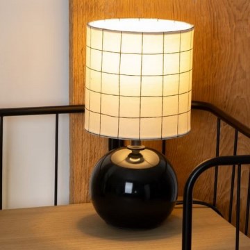 Atmosphera - Настільна лампа TIMÉO 1xE14/60W/230V чорний/білий