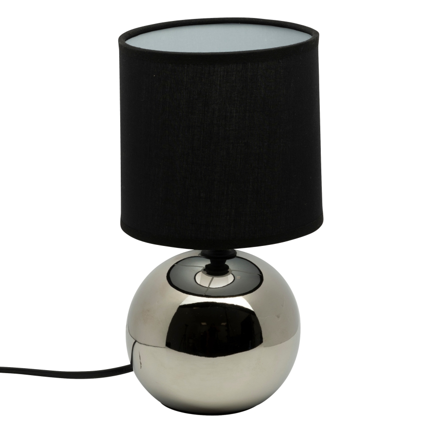 Atmosphera - Настільна лампа TIMÉO 1xE14/60W/230V глянцевий хром/чорний