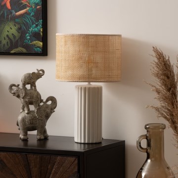 Atmosphera - Настільна лампа TYLIA 1xE14/60W/230V ротанґ