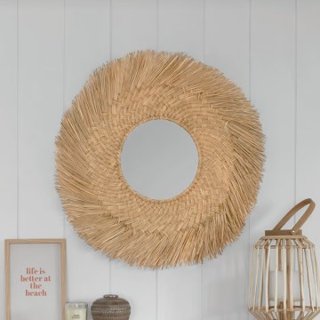 Atmosphera - Настінне дзеркало AEL діаметр 80 см очерет