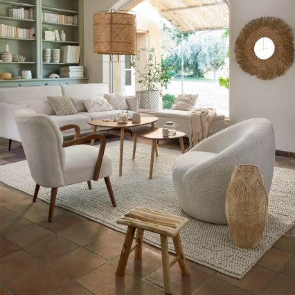 Atmosphera - Настінне дзеркало AEL діаметр 80 см очерет