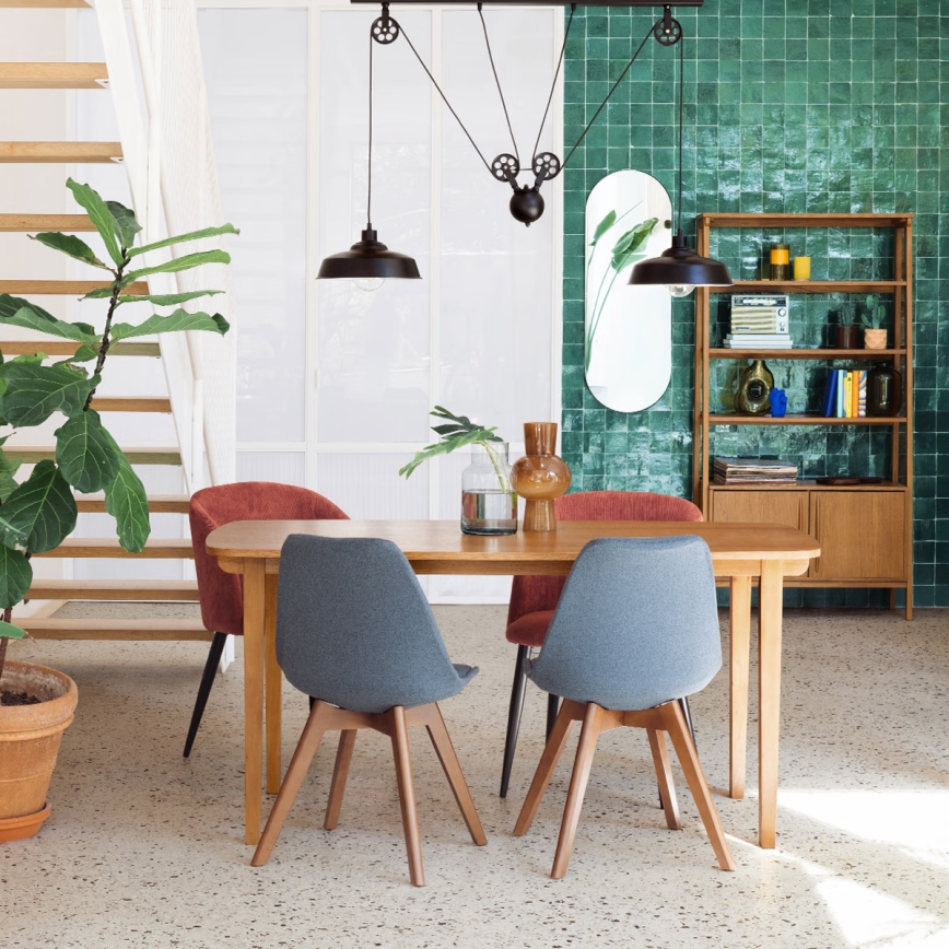 Atmosphera - Настінне дзеркало SELENA 112x40 см чорний