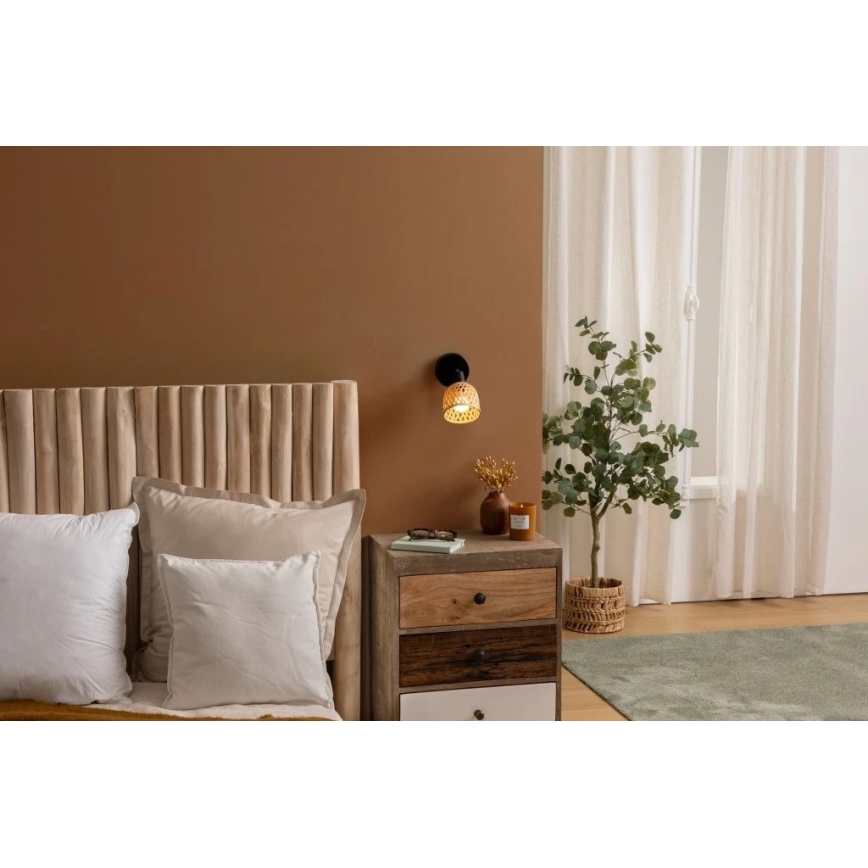 Atmosphera - Настінний точковий світильник LIO 1xE14/25W/230V бамбук