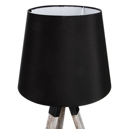 Atmosphera - Настольная лампа RUNO 1xE27/25W/230V дерево/черный