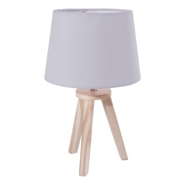 Atmosphera - Настольная лампа TRIPOD 1xE14/40W/230V сосна/серая