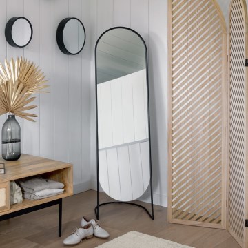 Atmosphera - Підлогове дзеркало JEF 136x39,5 cm чорне