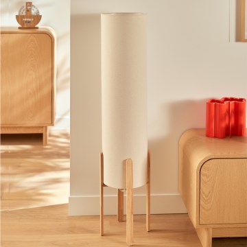 Atmosphera - Підлоговий торшер KEYAH 1xE27/25W/230V з деревини гевеї