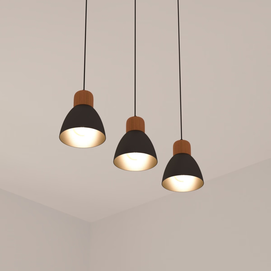 Atmosphera - Підвісна люстра DESY 1xE27/40W/230V сосна