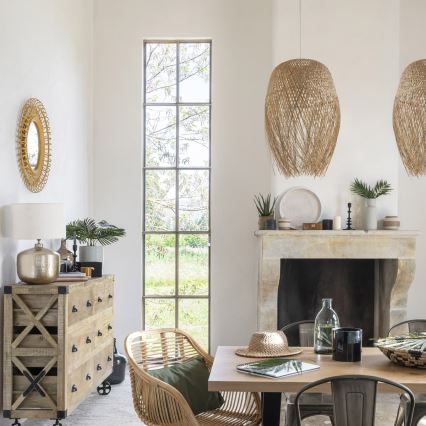 Atmosphera - Підвісна люстра ELIS 1xE27/40W/230V бамбук