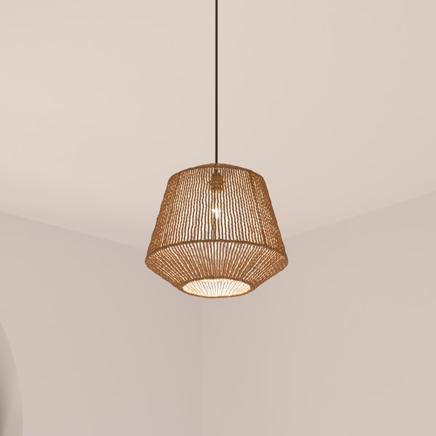 Atmosphera - Підвісна люстра JILY 1xE27/40W/230V джут бежевий