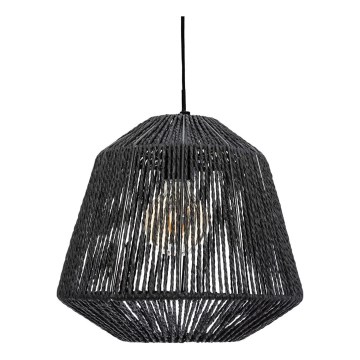 Atmosphera - Підвісна люстра JILY 1xE27/40W/230V джут чорний