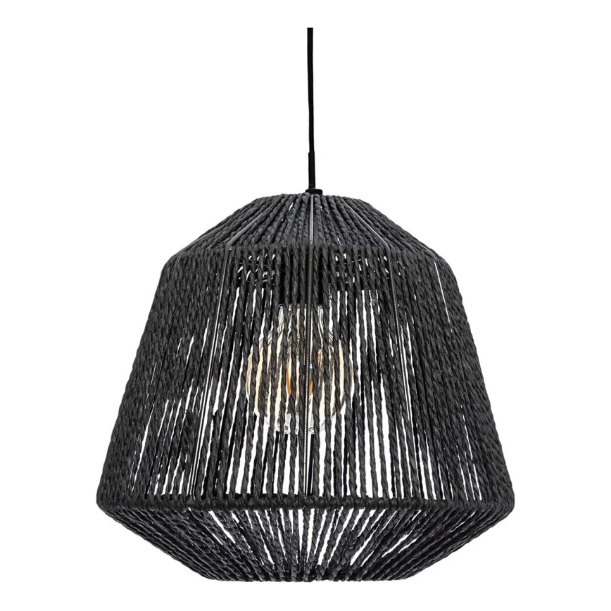 Atmosphera - Підвісна люстра JILY 1xE27/40W/230V джут чорний