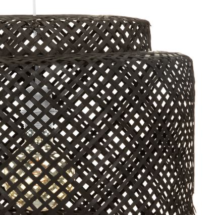 Atmosphera - Підвісна люстра LIBY 1xE27/40W/230V бамбук/чорний