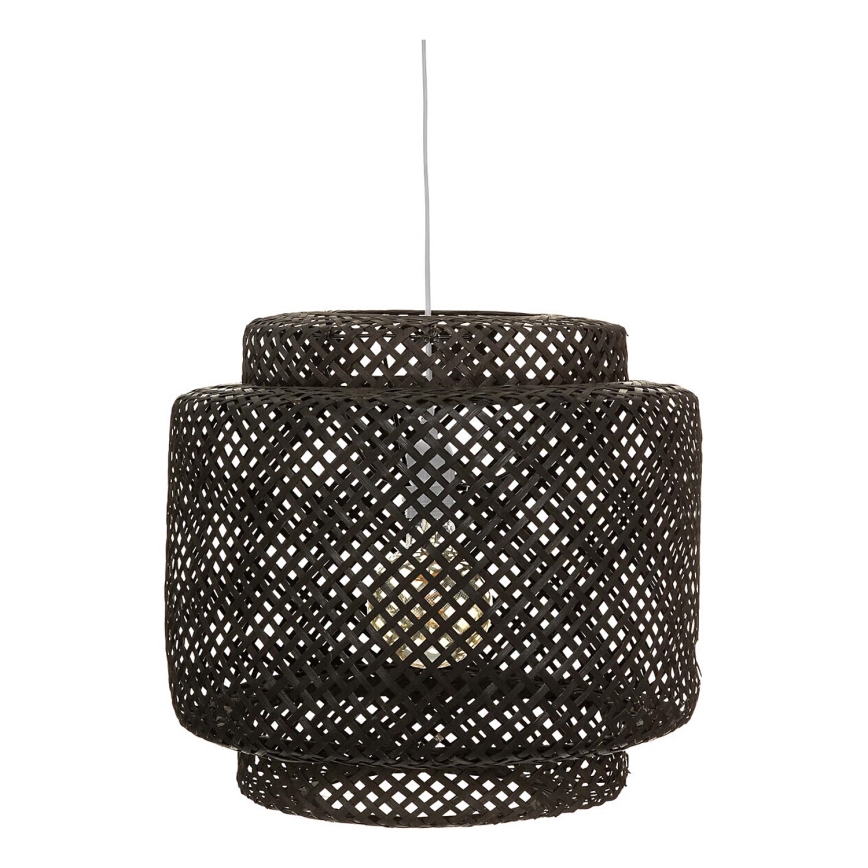 Atmosphera - Підвісна люстра LIBY 1xE27/40W/230V бамбук/чорний
