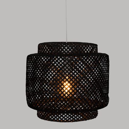 Atmosphera - Підвісна люстра LIBY 1xE27/40W/230V бамбук/чорний