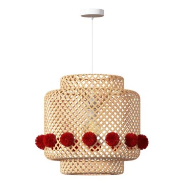 Atmosphera - Підвісна люстра на шнурі LIBY 1xE27/25W/230V з бамбука