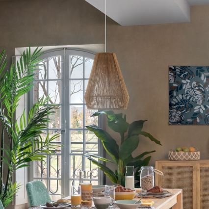 Atmosphera - Підвісна люстра PALM 1xE27/40W/230V джут