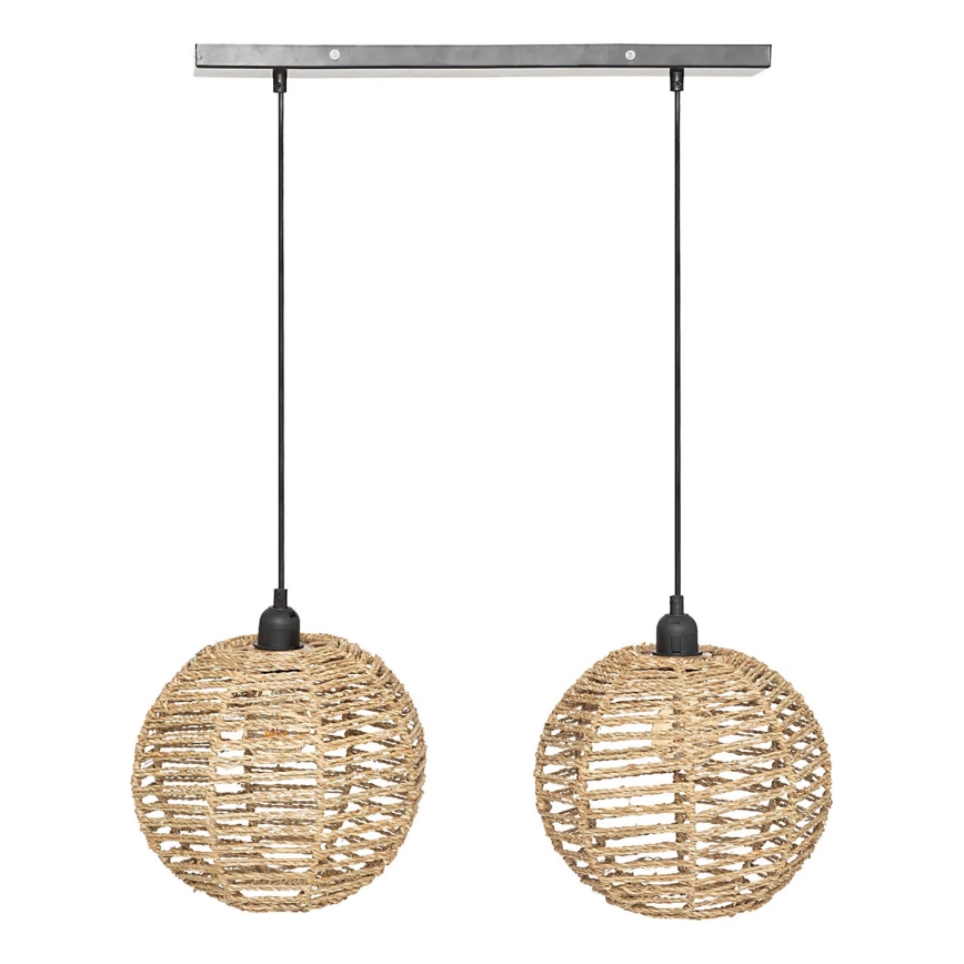 Atmosphera - Підвісна люстра RANA 2xE27/40W/230V ротанґ