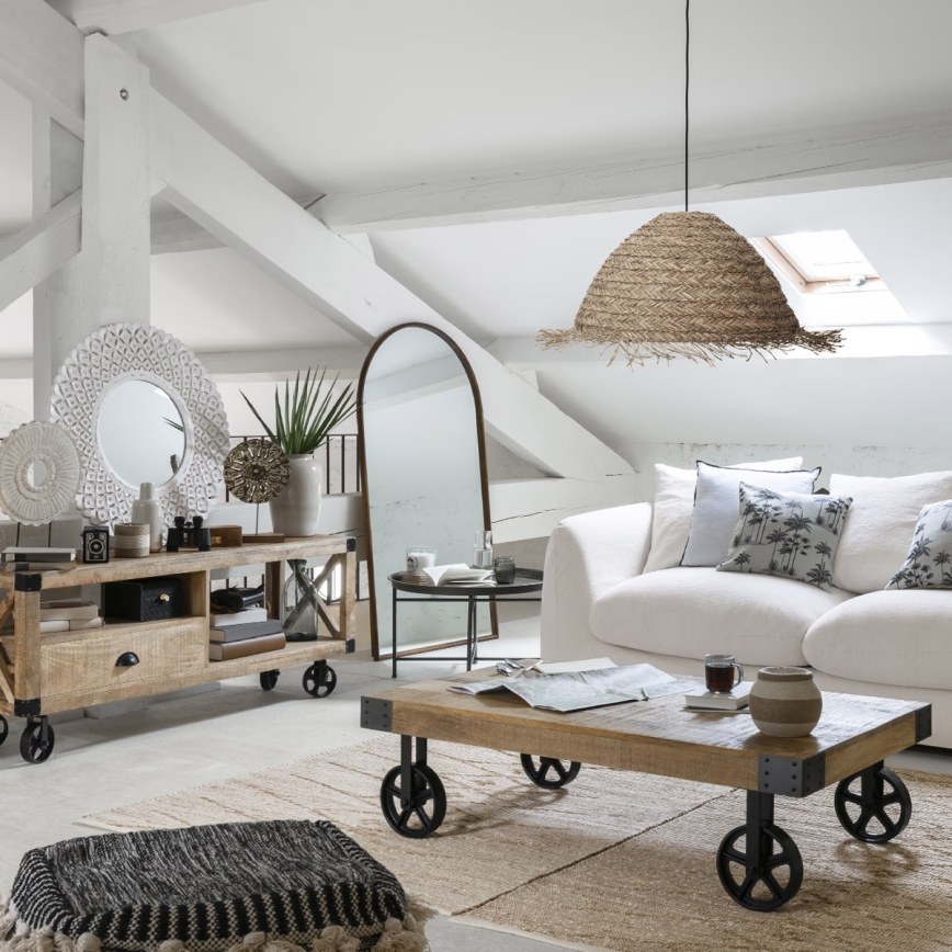 Atmosphera - Підвісна люстра SEA VIEW 1xE27/40W/230V очерет