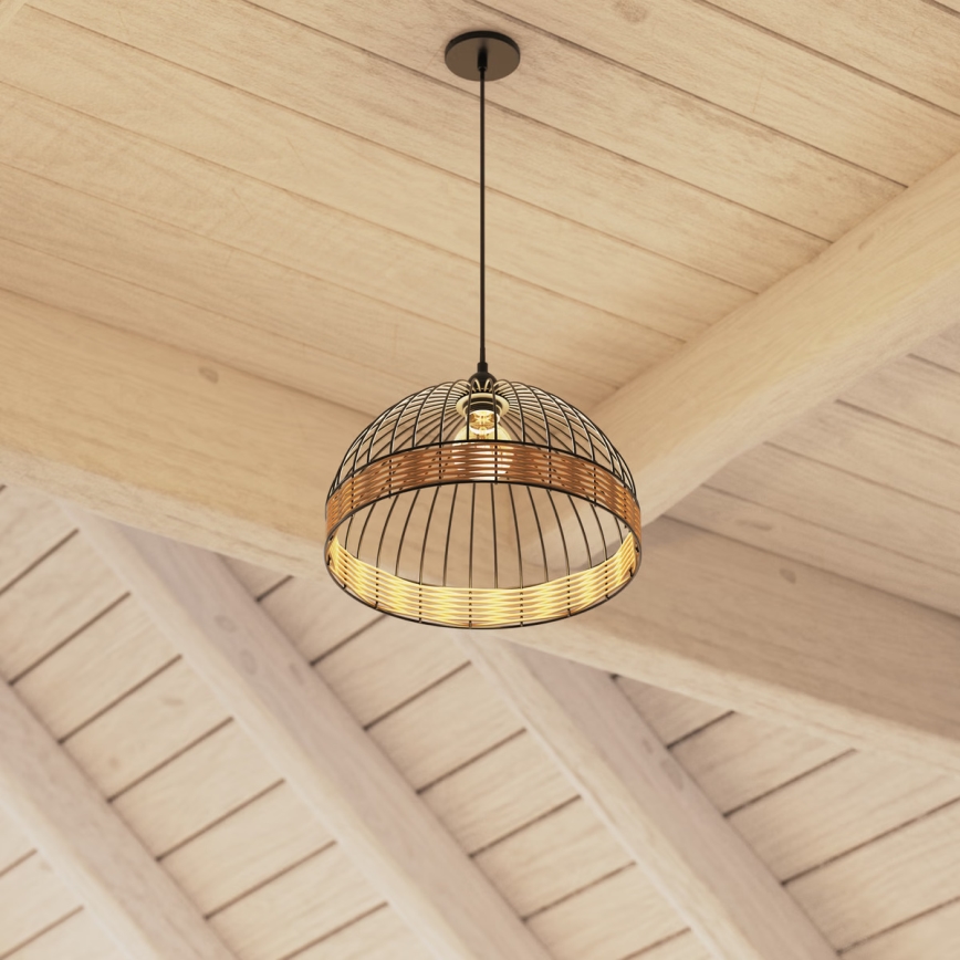 Atmosphera - Підвісна люстра SUWA 1xE27/40W/230V ротанґ
