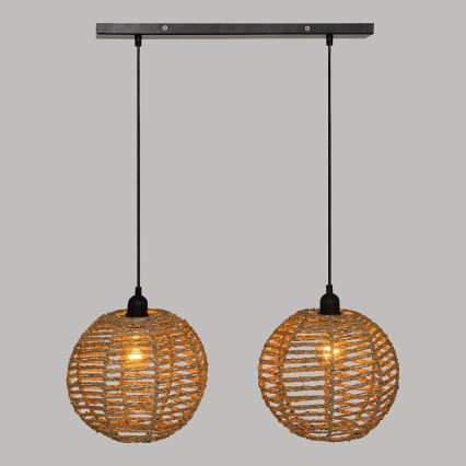 Atmosphera - Подвесная люстра RANA 2xE27/40W/230V ротанг