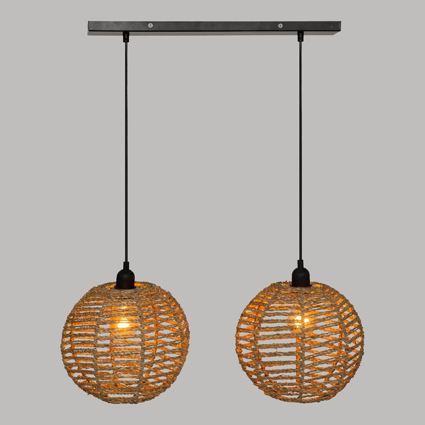 Atmosphera - Подвесная люстра RANA 2xE27/40W/230V ротанг