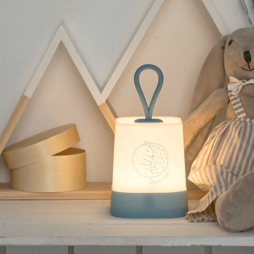 Atmosphera - сенсорный LED детский перезаряжаемый ночник RABBIT LED/3,7V 1200 mAh синий