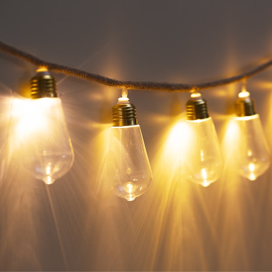 Atmosphera - Светодиодная декоративная гирлянда GARLAND 10xLED/2xAA 1,65 м теплый белый