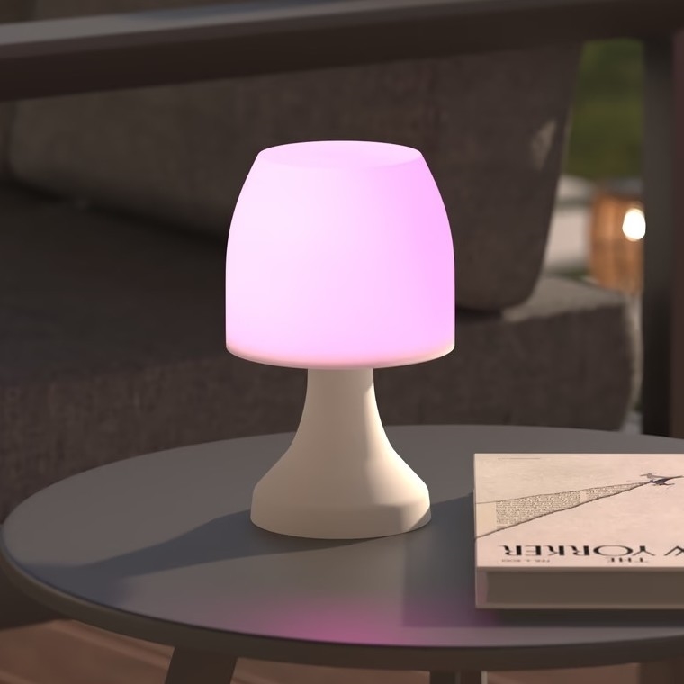 Atmosphera - Светодиодная уличная настольная RGB-лампа DOKK LED/3xAAA 19,5 см IP44