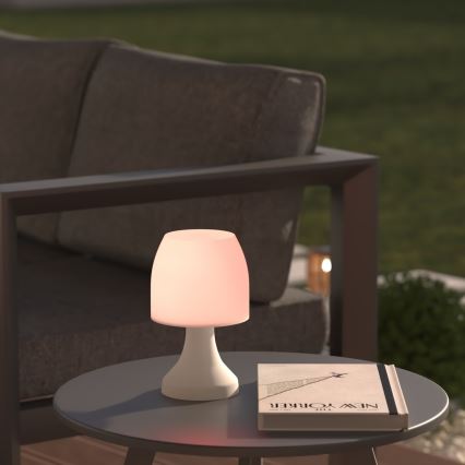 Atmosphera - Светодиодная уличная настольная RGB-лампа DOKK LED/3xAAA 19,5 см IP44
