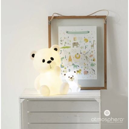 Atmosphera - Светодиодный детский ночник TEDDY LED/3xAA белый