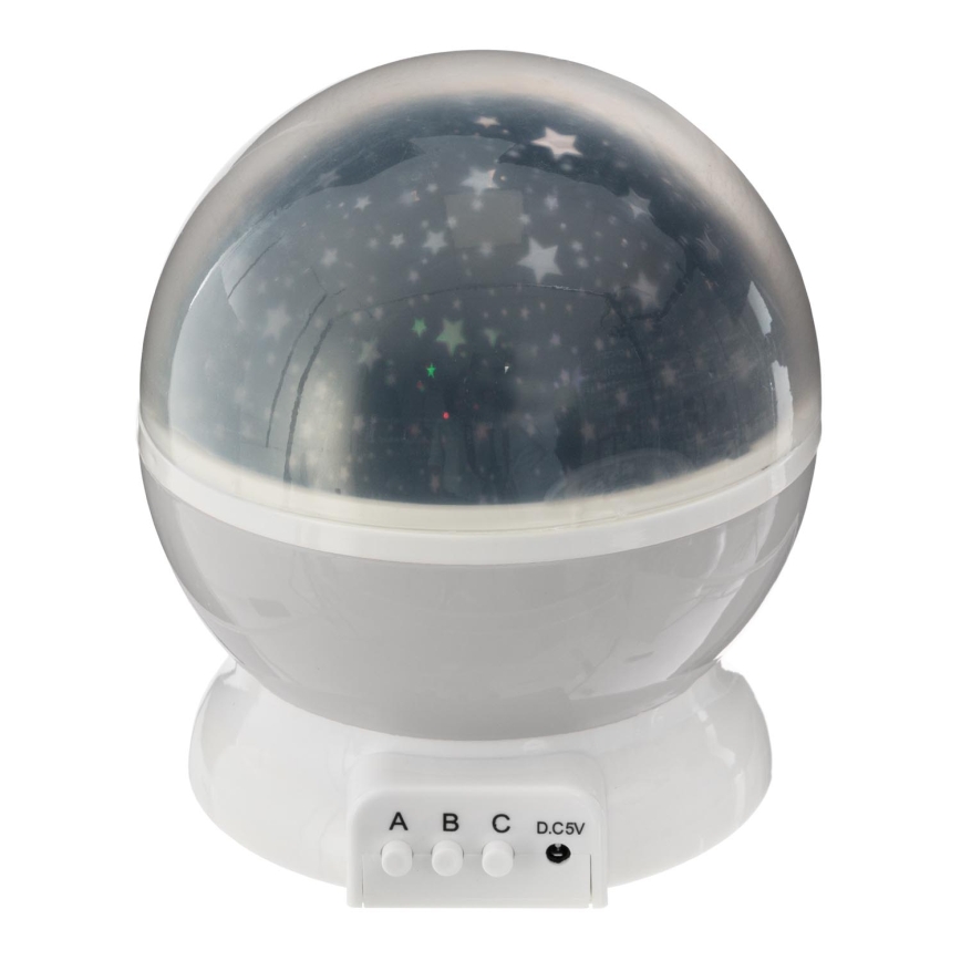 Atmosphera - светодиодный детский проектор 3xAA серый