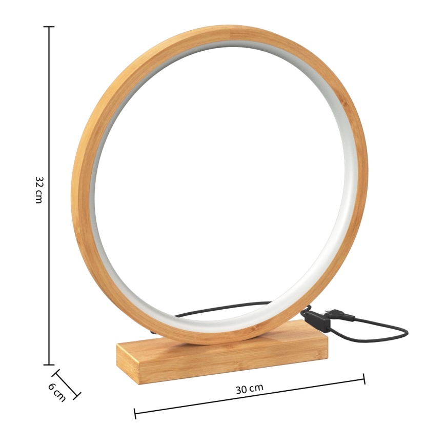 Atmosphera - Світлодіодна настільна лампа STELA LED/2,7W/230V бамбук