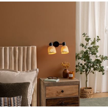 Atmosphera - Точковий світильник LIO 2xE14/25W/230V бамбук