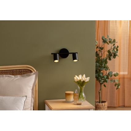 Atmosphera - Точковий світильник VICO 2xGU10/25W/230V чорний