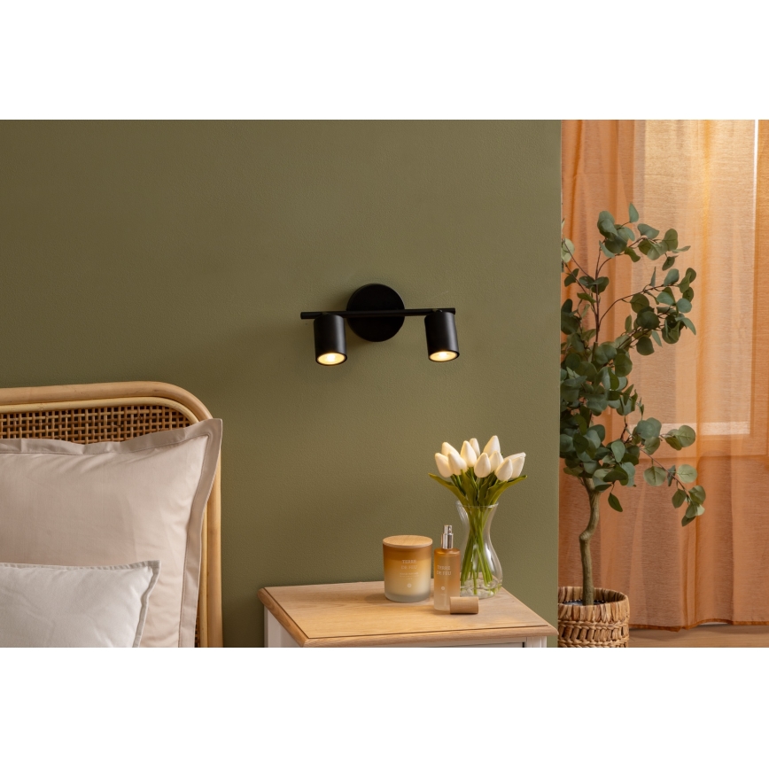 Atmosphera - Точковий світильник VICO 2xGU10/25W/230V чорний