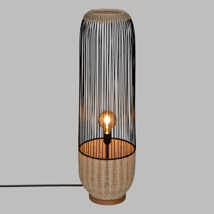 Atmosphera - Торшер ANEA 1xE27/40W/230V ротанґ/бук