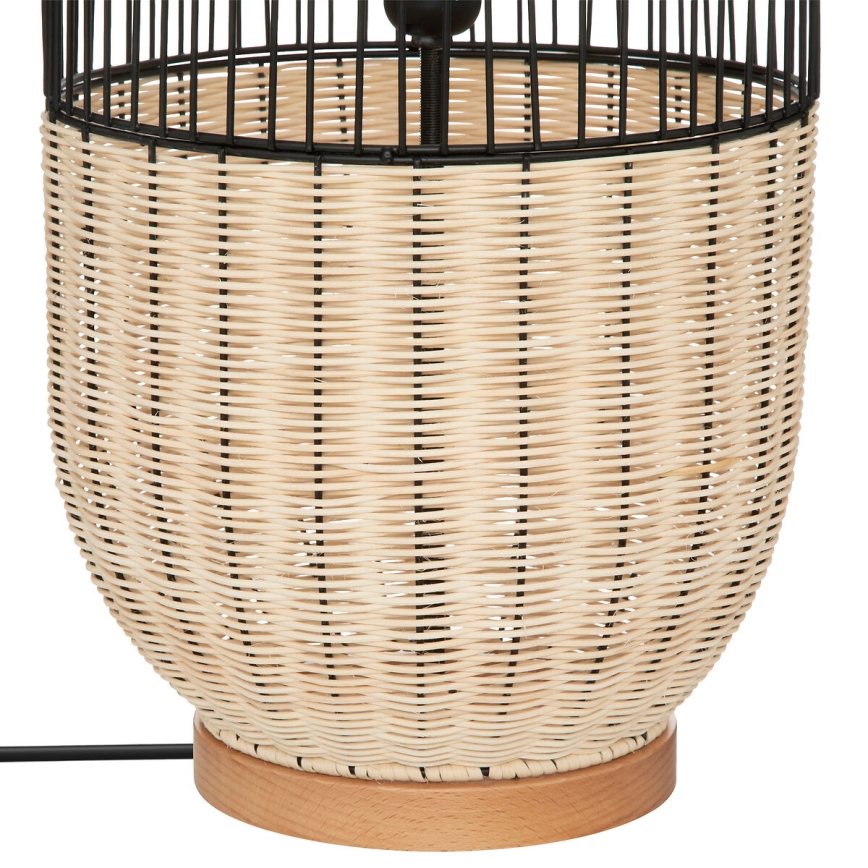 Atmosphera - Торшер ANEA 1xE27/40W/230V ротанґ/бук