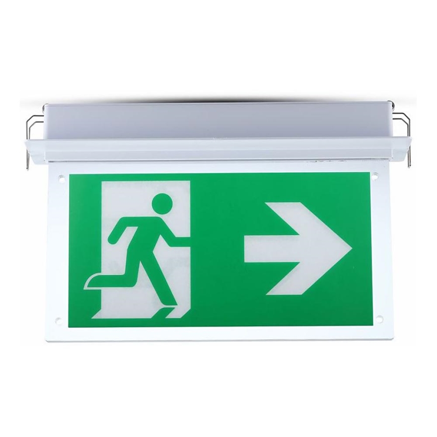 Аварійний LED світильник EMERGENCY EXIT SAMSUNG CHIP LED/2W/230V 6000K