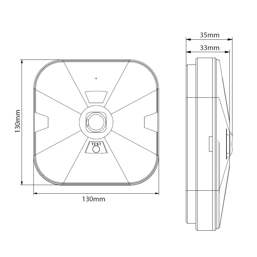 Аварійний LED-світильник GATRION LED/1W/230V 6000K 1500 mAh IP54 білий