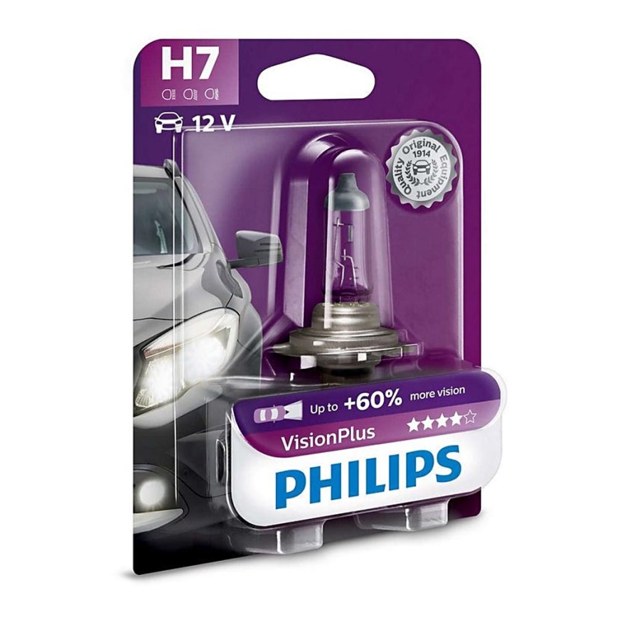 Автолампа Philips VISIONPLUS 12972VPB1 H7 PX26d/55W/12V