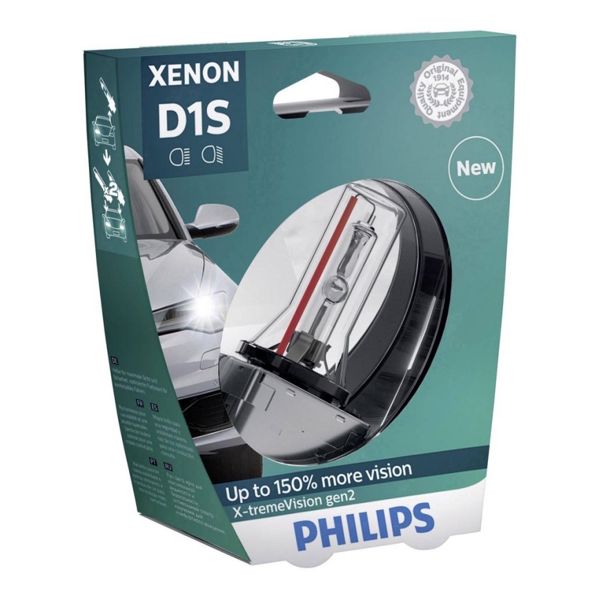 Автолампа Philips X-TREMEVISION D1S PK32d-2/35W/85V 4800K