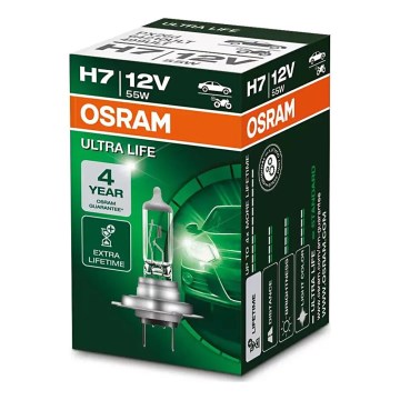 Автолампа ULTRA LIFE H7 PX26d/55W/12V - Osram