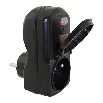 Автоматический выключатель тока в розетке FK-PRCD-2 16A 230V + розетка с предохранителем IP54