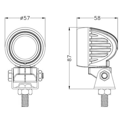 Автомобільна LED фара OSRAM LED/10W/10-30V IP68 5700K