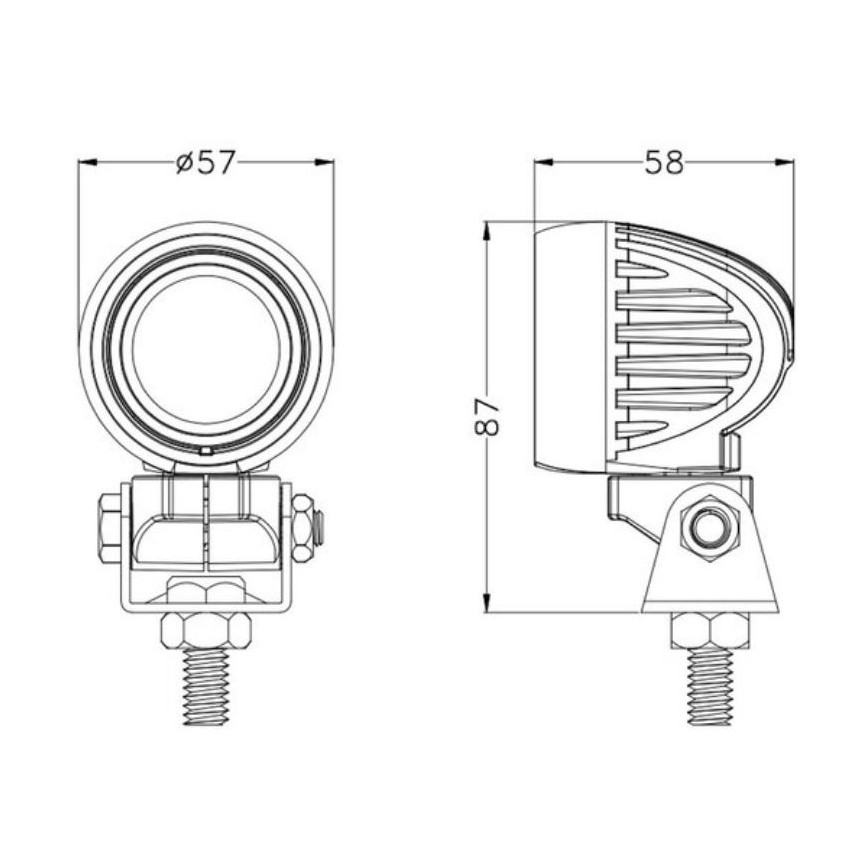 Автомобільна LED фара OSRAM LED/10W/10-30V IP68 5700K