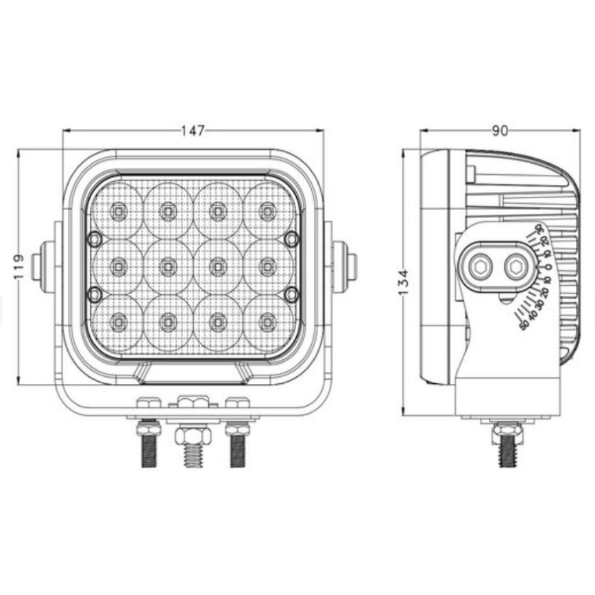 Автомобільна LED фара OSRAM LED/120W/10-30V IP68 5700K
