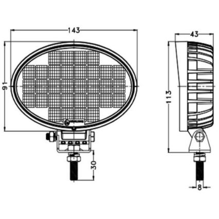 Автомобільна LED фара OSRAM LED/32W/10-30V IP68 5700K