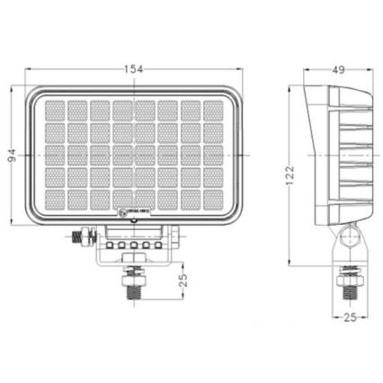 Автомобільна LED фара OSRAM LED/40W/10-30V IP68 5700K