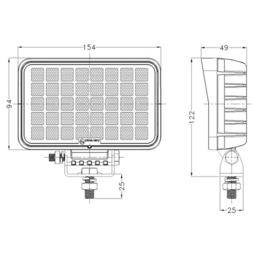 Автомобільна LED фара OSRAM LED/40W/10-30V IP68 5700K